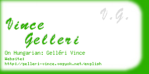 vince gelleri business card